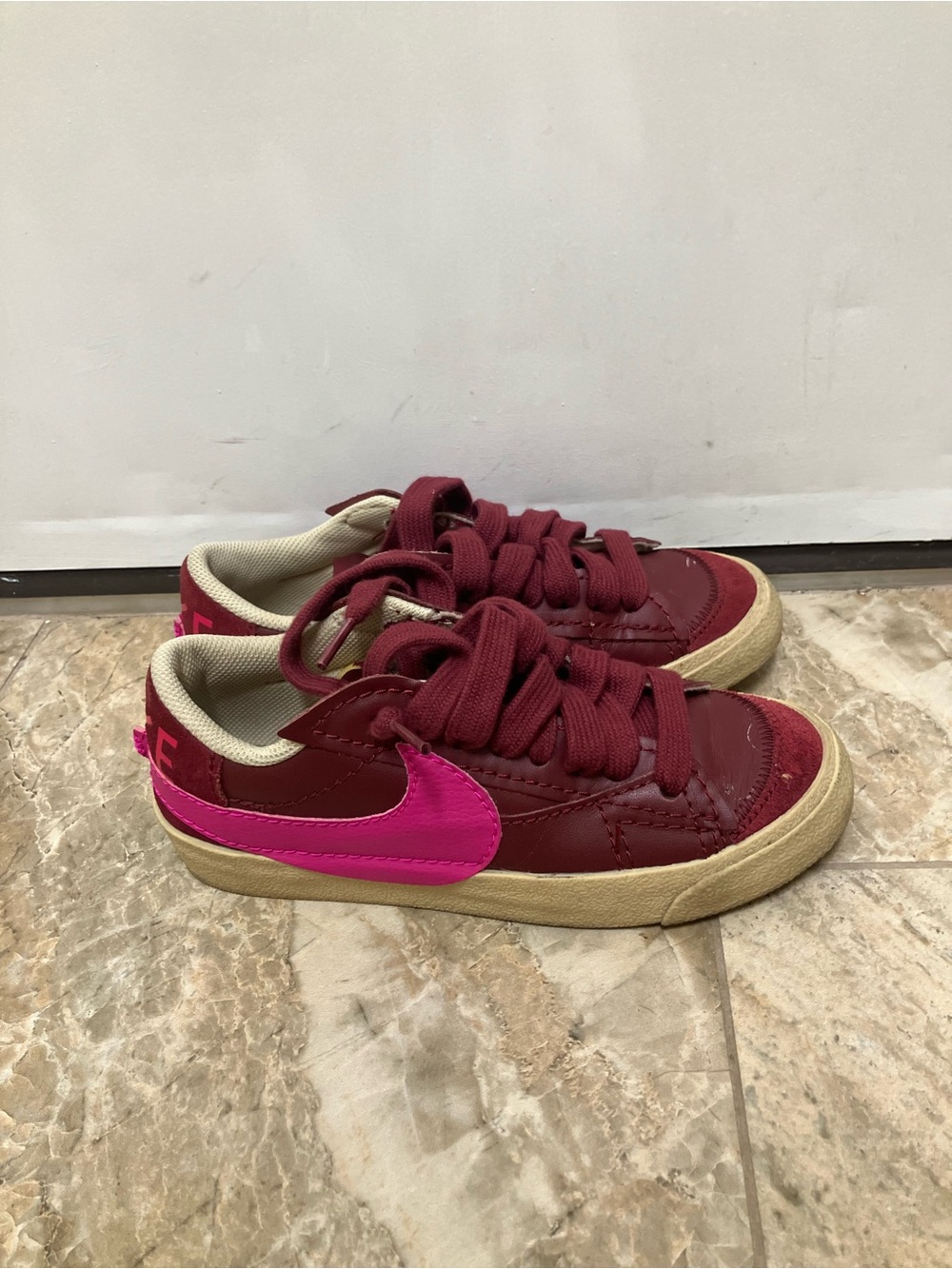 Nike Women's Size 5.5 Blazer Low '77 Jumbo DQ1470 101 SNeaker Trainer purple